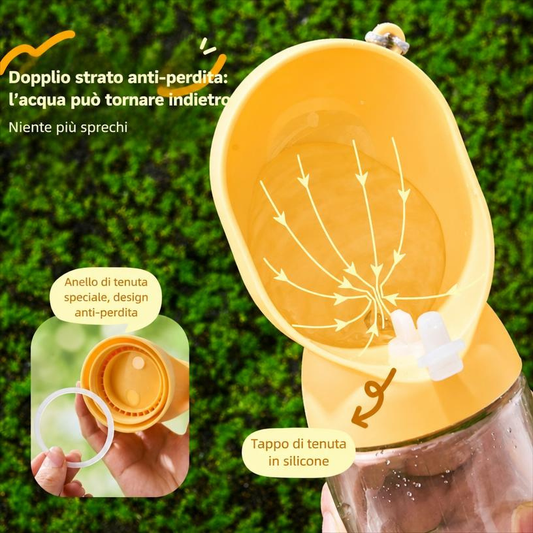 Borraccia con scompartimento porta cibo